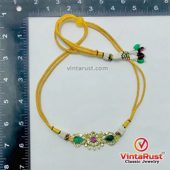 Afghan Jewelry Set, Multicolor Light Weight Jewelry Set, Statement Choker Neckla - Picture 10 of 10